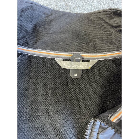 Smartwool Mens Hybrid Full-Zip Jacket M Black/Gray Polyester/Wool Blend - Picture 3 of 8